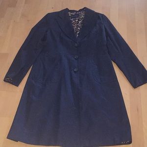 Banana Republic Trench w/Leopard Print Lining XL